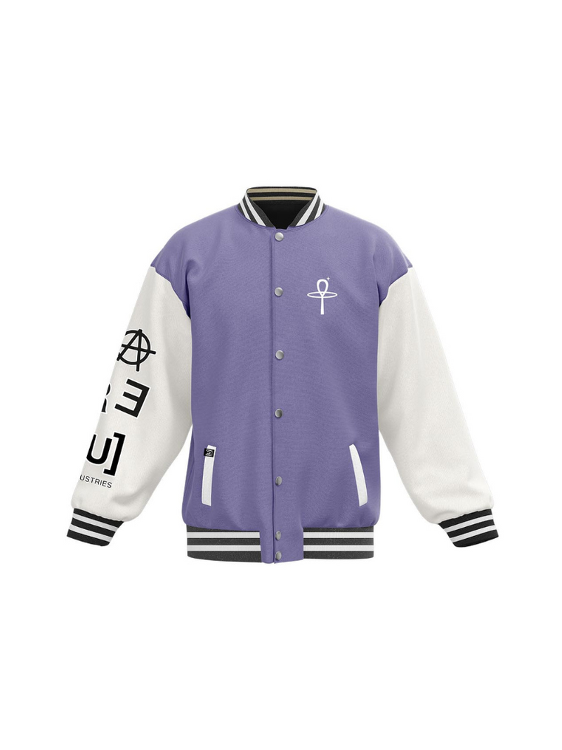 [U]-baseball jacket purple - [UNREAL] Industries