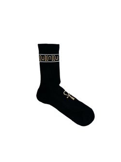 UNREAL - Black/sand [U] logo Socks - [UNREAL] Industries